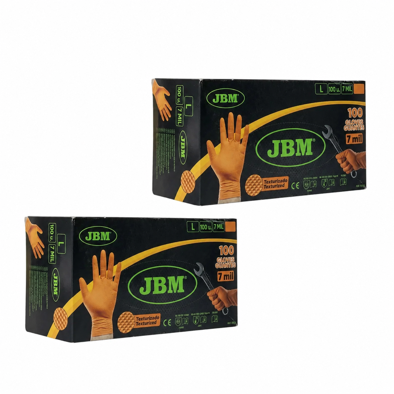 Gants en Nitrile Renforcés - Texture Diamant (Lot de 2)