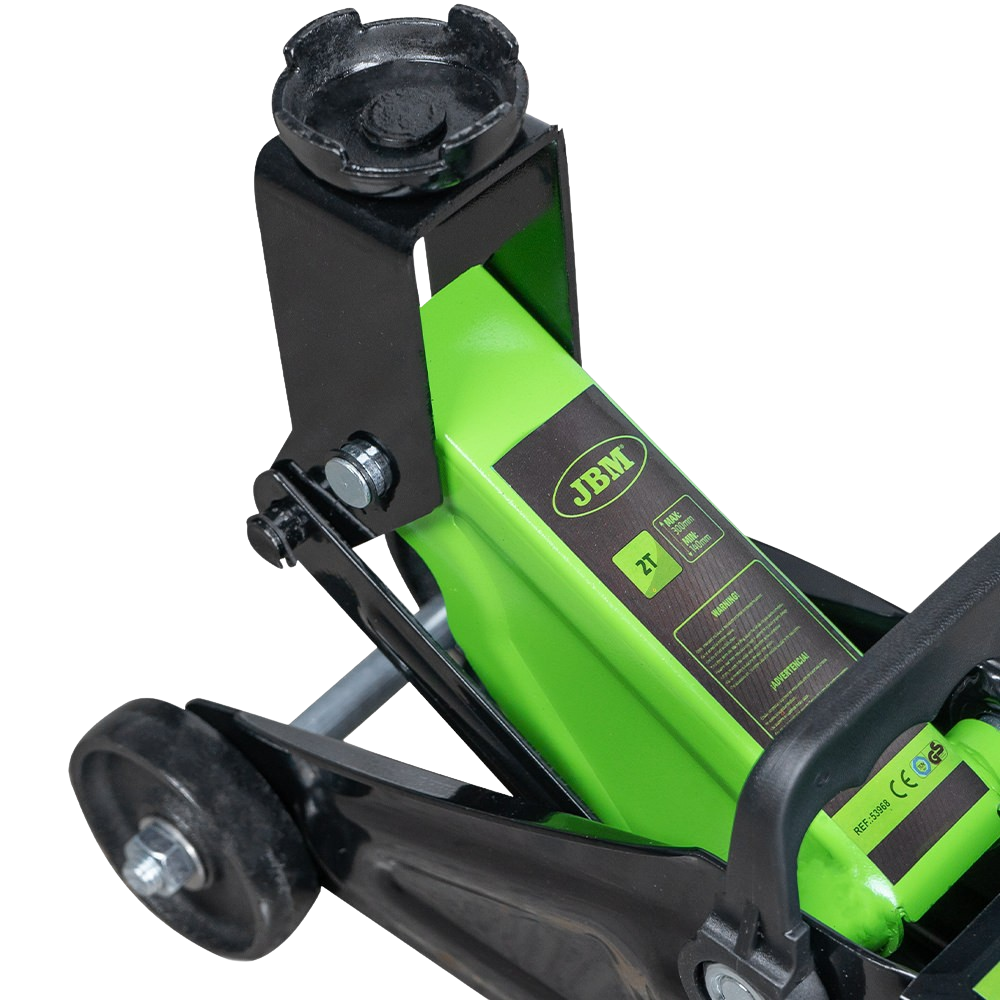 Cric rouleur JBM 2 tonnes, levage de 130 à 355 mm (vue 3)