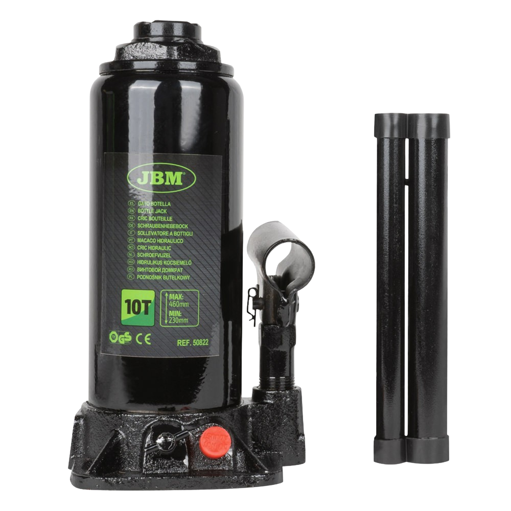 Cric bouteille JBM 10 tonnes pour levage lourd