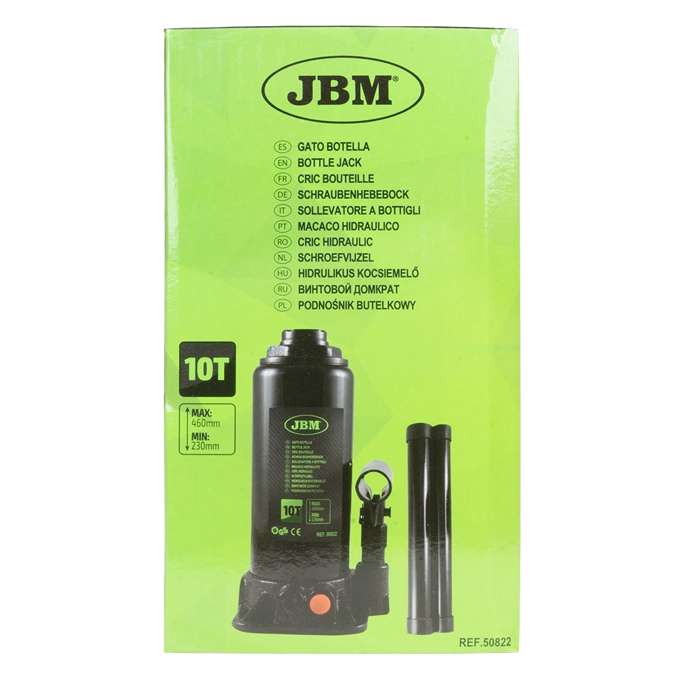 Cric bouteille JBM 10 tonnes pour levage lourd (vue 5)
