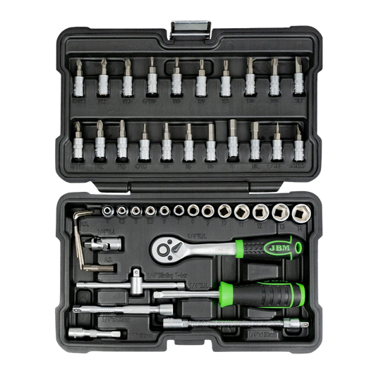 Coffret Douilles & Embouts 1/4” Pro – 46 Pièces