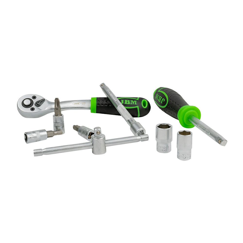 Coffret Douilles & Embouts 1/4” Pro – 46 Pièces