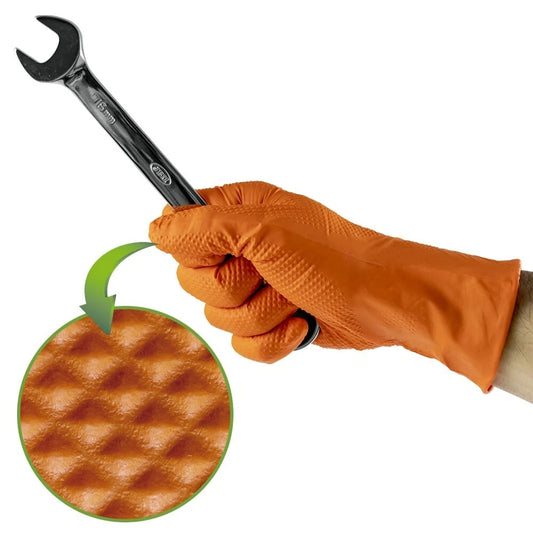 Gants en Nitrile Renforcés - Texture Diamant