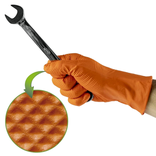 Gants en Nitrile Renforcés - Texture Diamant (Lot de 2)
